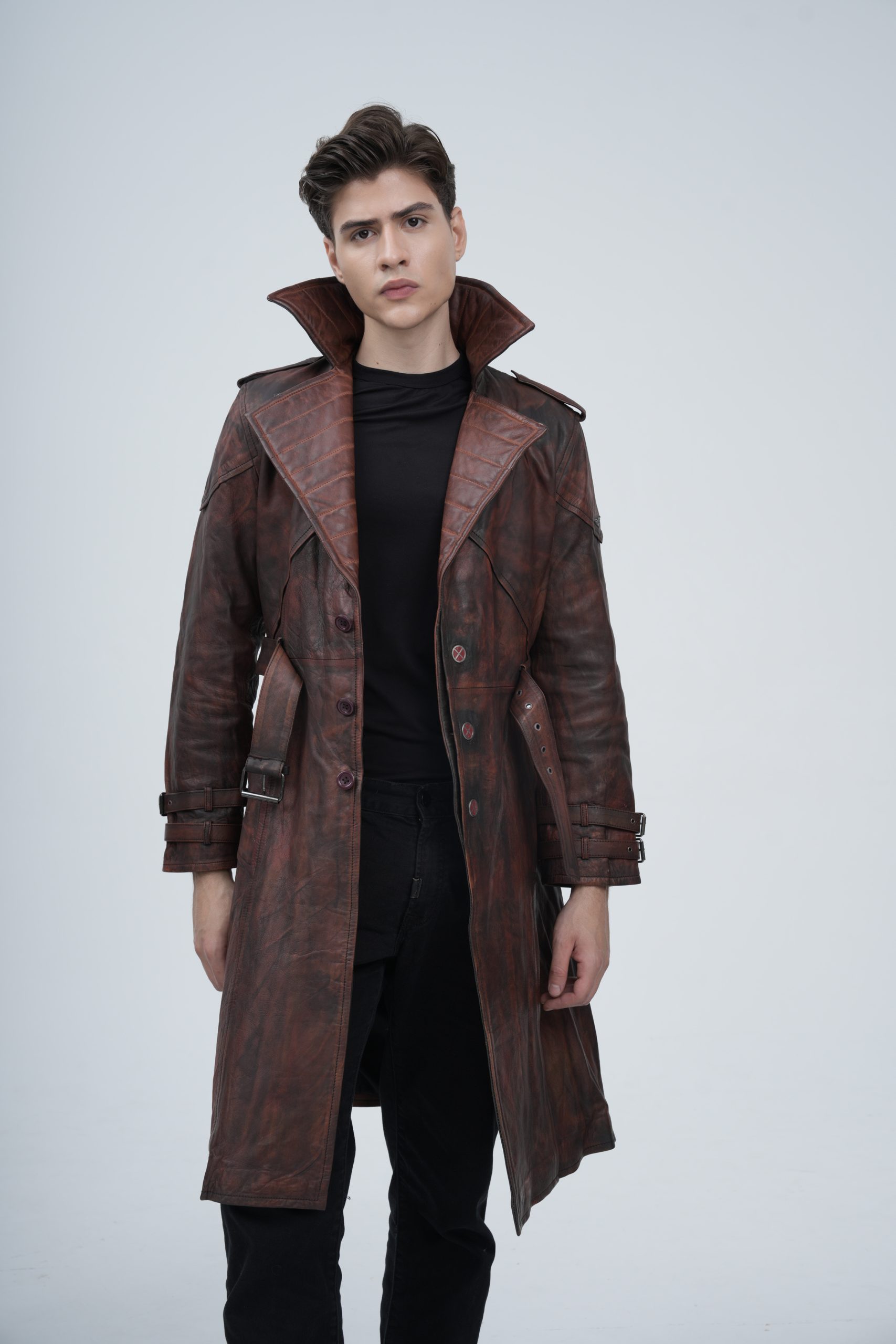 Gambit Leather Trench Coat